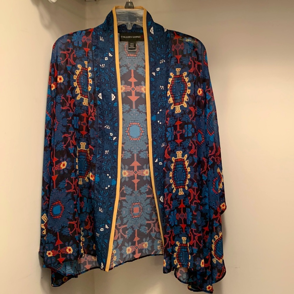 Kimono style “draped shawl”